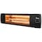 Dr Infrared Heater Black 1500-Watt Electric Carbon Infrared Space Heater Wall or Ceiling Mount with Remote Control DR-238 - alternate 1